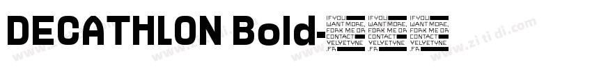 DECATHLON Bold字体转换